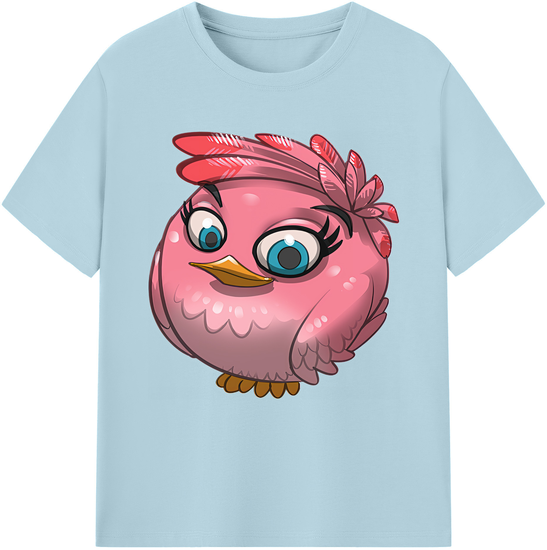 （画像用） Angry Birds アングリーバード 綿100％半袖Tシャツ（フロントプリント）